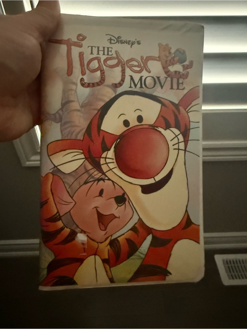 Disney Tigger Movie VHS Cover - Orange, Red, Pink, White, Black